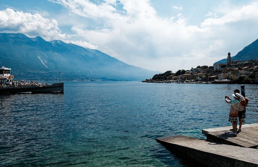 Limone / Road trip 2023  A quick stop by Lake Garda. A very special combination of colors, high humidity, and sunlight that gave the pictures almost a faded 70s look straight out of the camera.